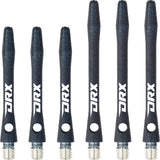 Red Dragon - DRX - Coated Aluminium Dart Shafts - Short (36mm) / Black