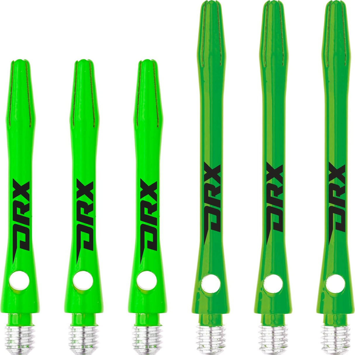 Red Dragon - DRX - Coated Aluminium Dart Shafts - Short (36mm) / Green