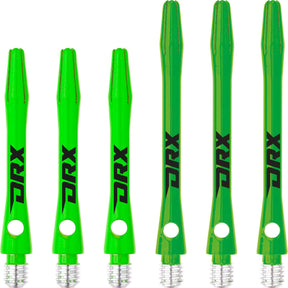 Red Dragon - DRX - Coated Aluminium Dart Shafts - Short (36mm) / Green