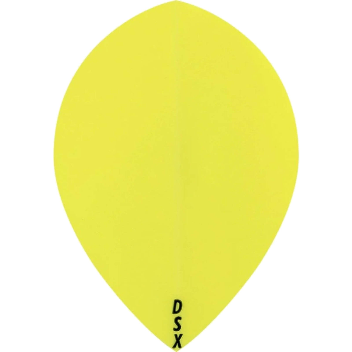 Dart Flights - Designa - DSX Plain Colour - Pear Dart Flights Yellow