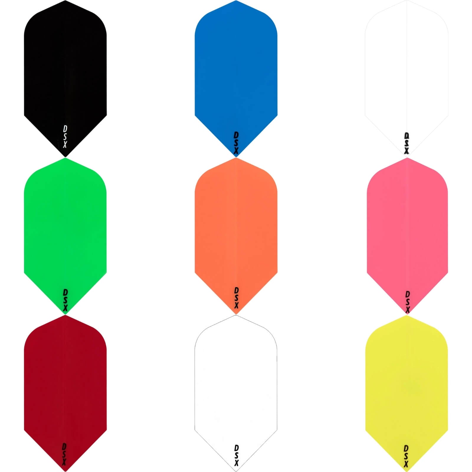 Dart Flights - Designa - DSX Plain Colour - Slim Dart Flights 