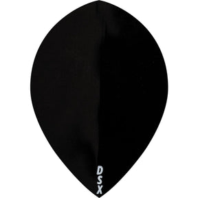 Designa - DSX Plain Colour - Pear Dart Flights - Black