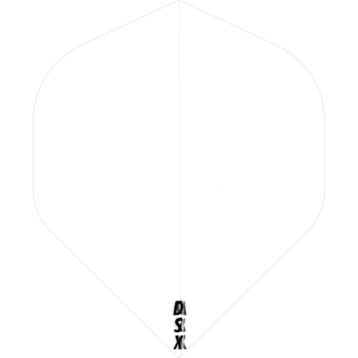 Designa - DSX Plain Colour - Big Wing Dart Flights - Clear