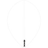 Designa - DSX Plain Colour - Pear Dart Flights - Clear