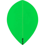 Designa - DSX Plain Colour - Pear Dart Flights - Green