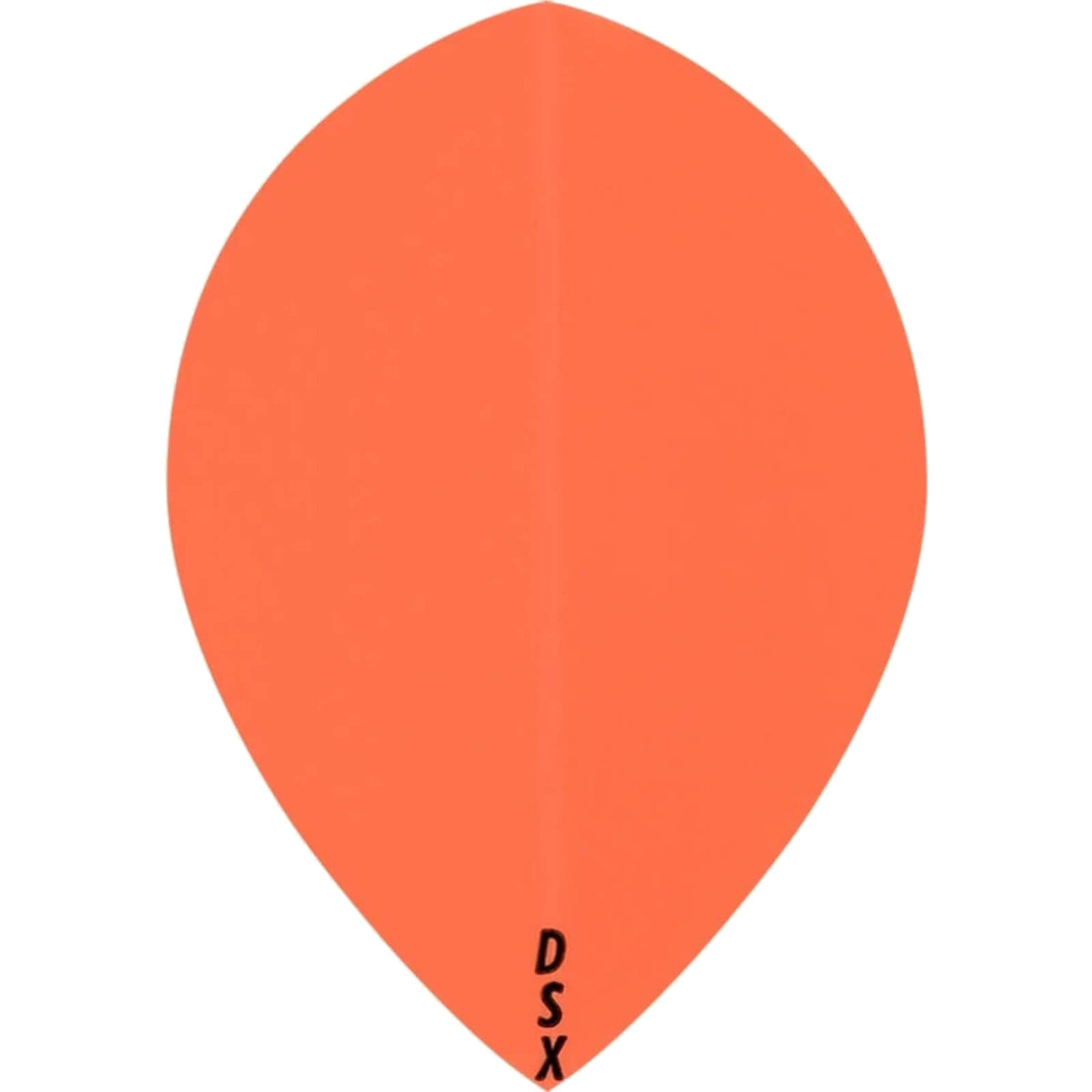 Dart Flights - Designa - DSX Plain Colour - Pear Dart Flights Orange