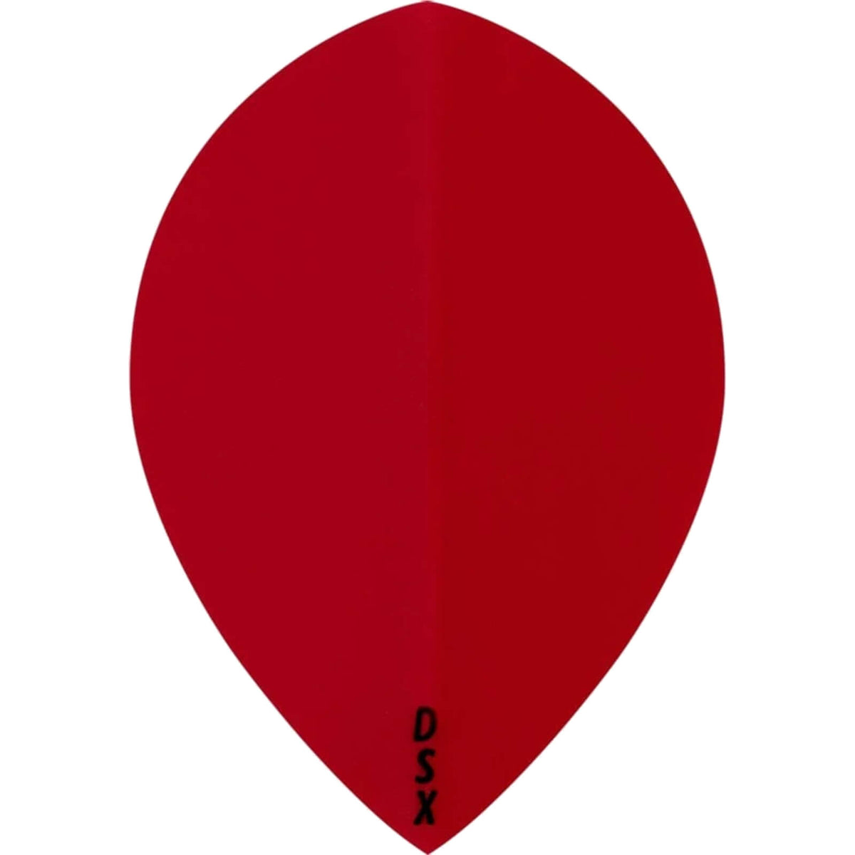Dart Flights - Designa - DSX Plain Colour - Pear Dart Flights Red