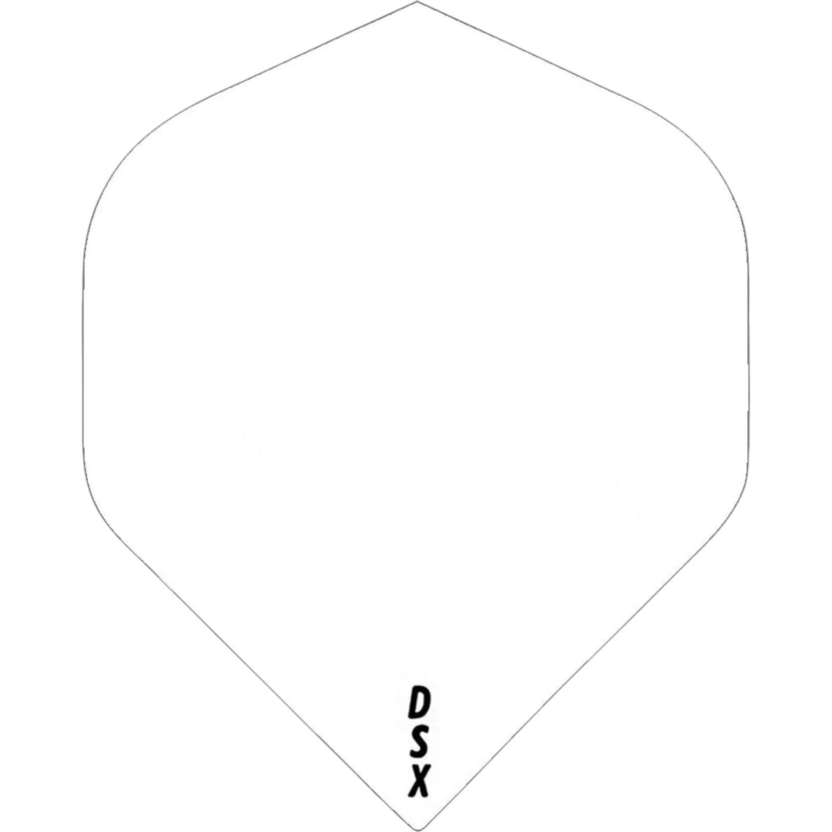 Dart Flights - Designa - DSX Plain Colour - Big Wing Dart Flights White