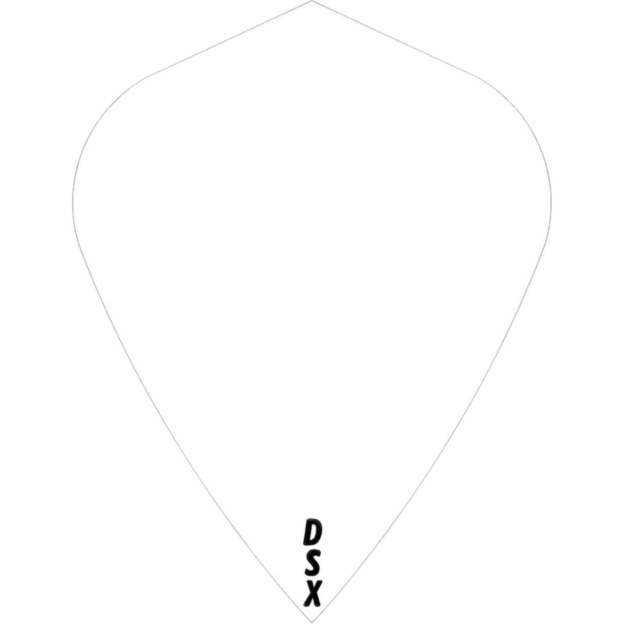Designa - DSX Plain Colour - Kite Dart Flights - White