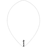 Designa - DSX Plain Colour - Pear Dart Flights - White