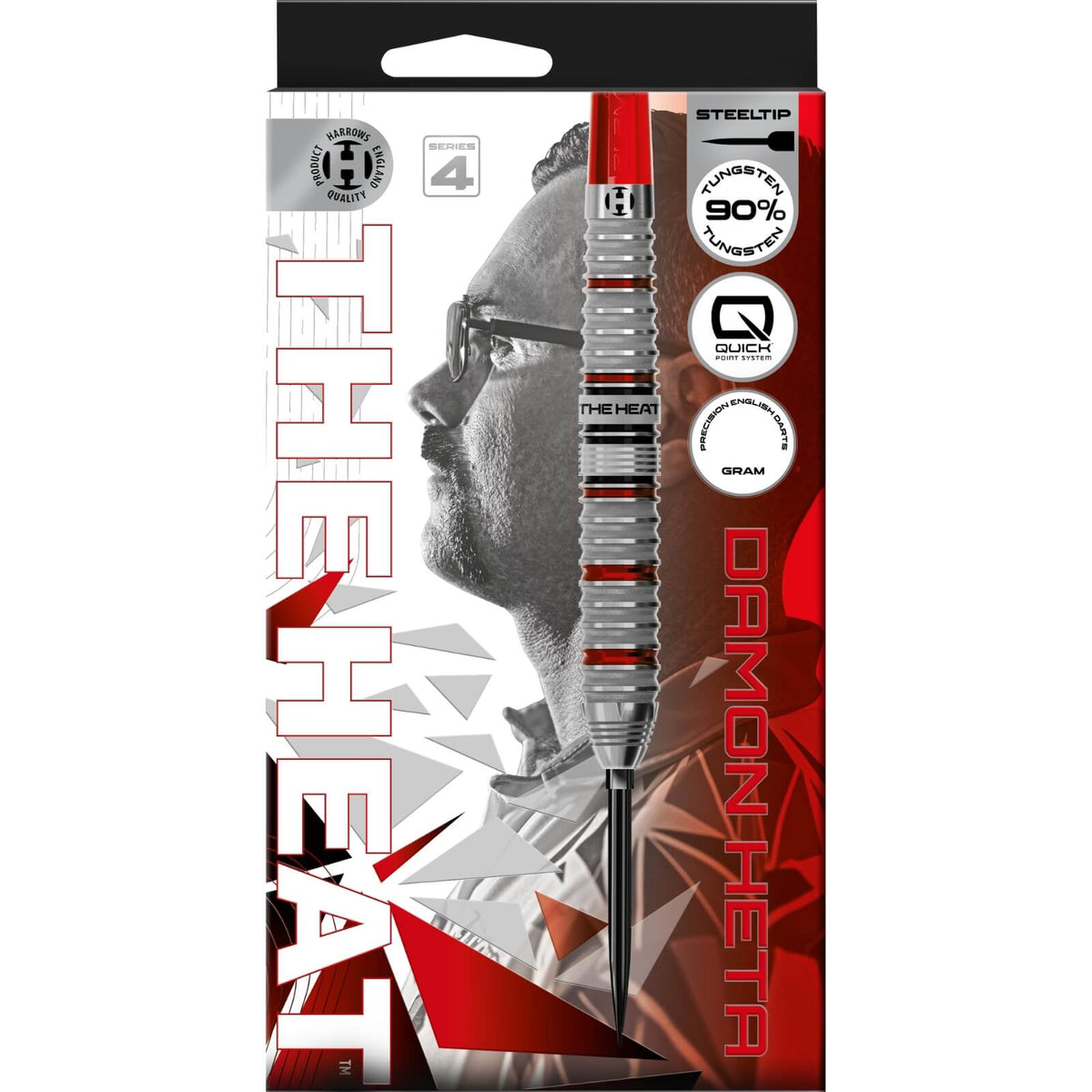 Harrows - Damon Heta Series 4 Darts - Quick Point - 90% Tungsten - 21g 23g 24g 25g