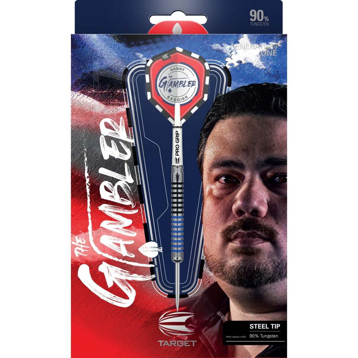 Darts - Target - Danny Baggish Darts - Steel Tip - 90% Tungsten - 21g 23g 