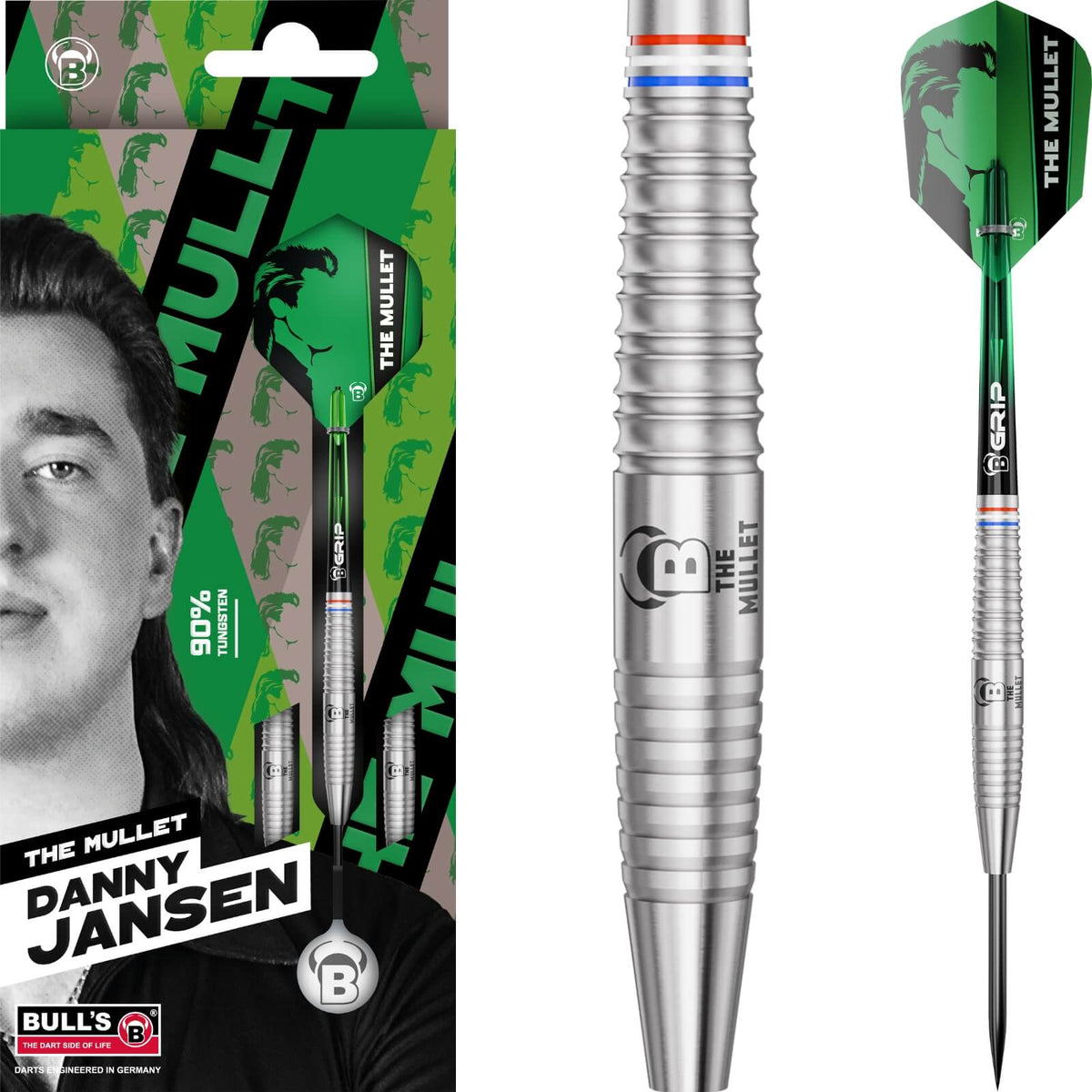 BULL'S - Danny Jansen G2 Darts - 90% Tungsten - 22g 24g 26g -