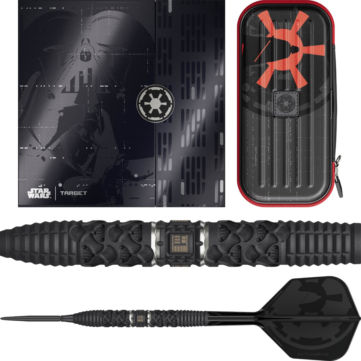 PRE-ORDER - Target - Star Wars Darth Vader Darts - Swiss Point - Steel Tip - 95% Tungsten - 22g 24g 26g