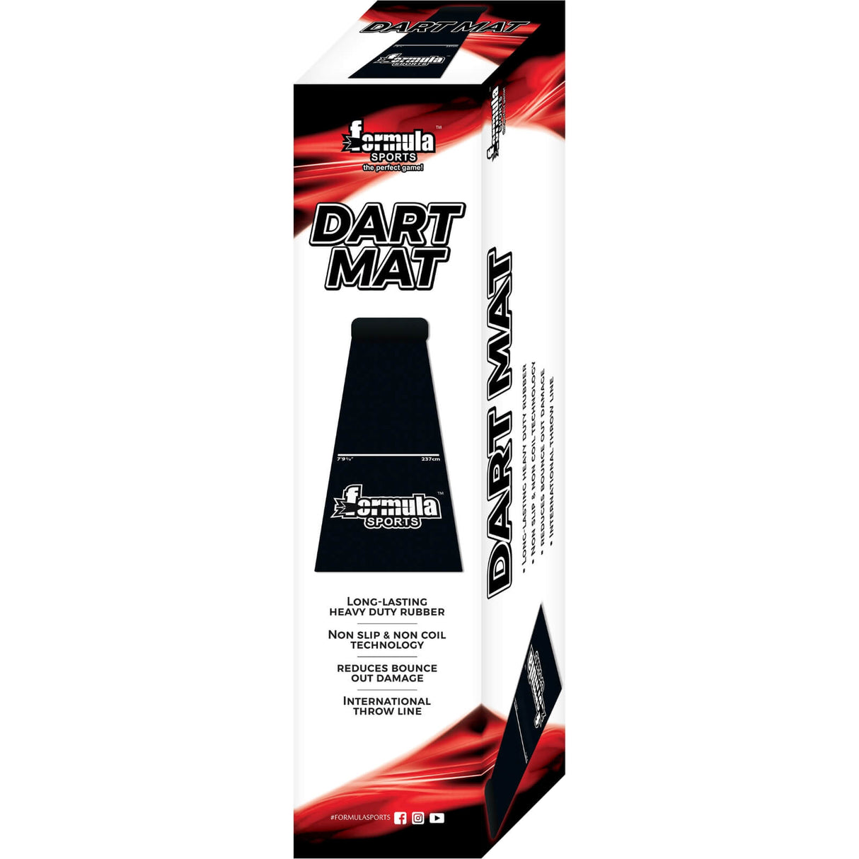 Formula Sports - Heavy Duty Rubber Dart Mat -
