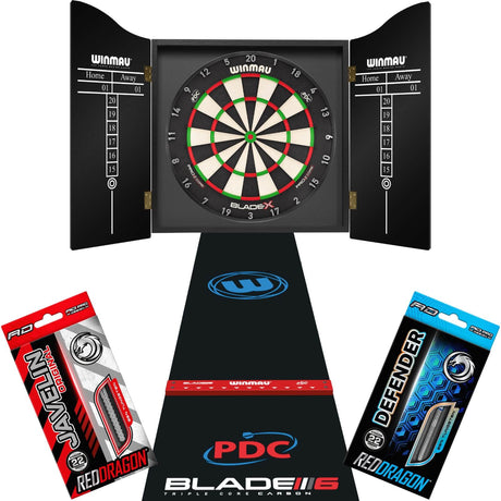 Dartboard & Cabinet Ultimate Bundle -