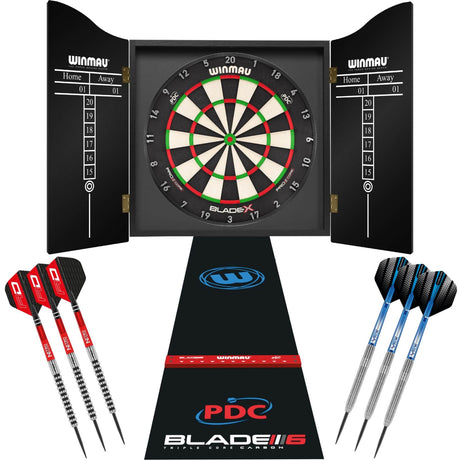 Dartboard & Cabinet Ultimate Bundle -