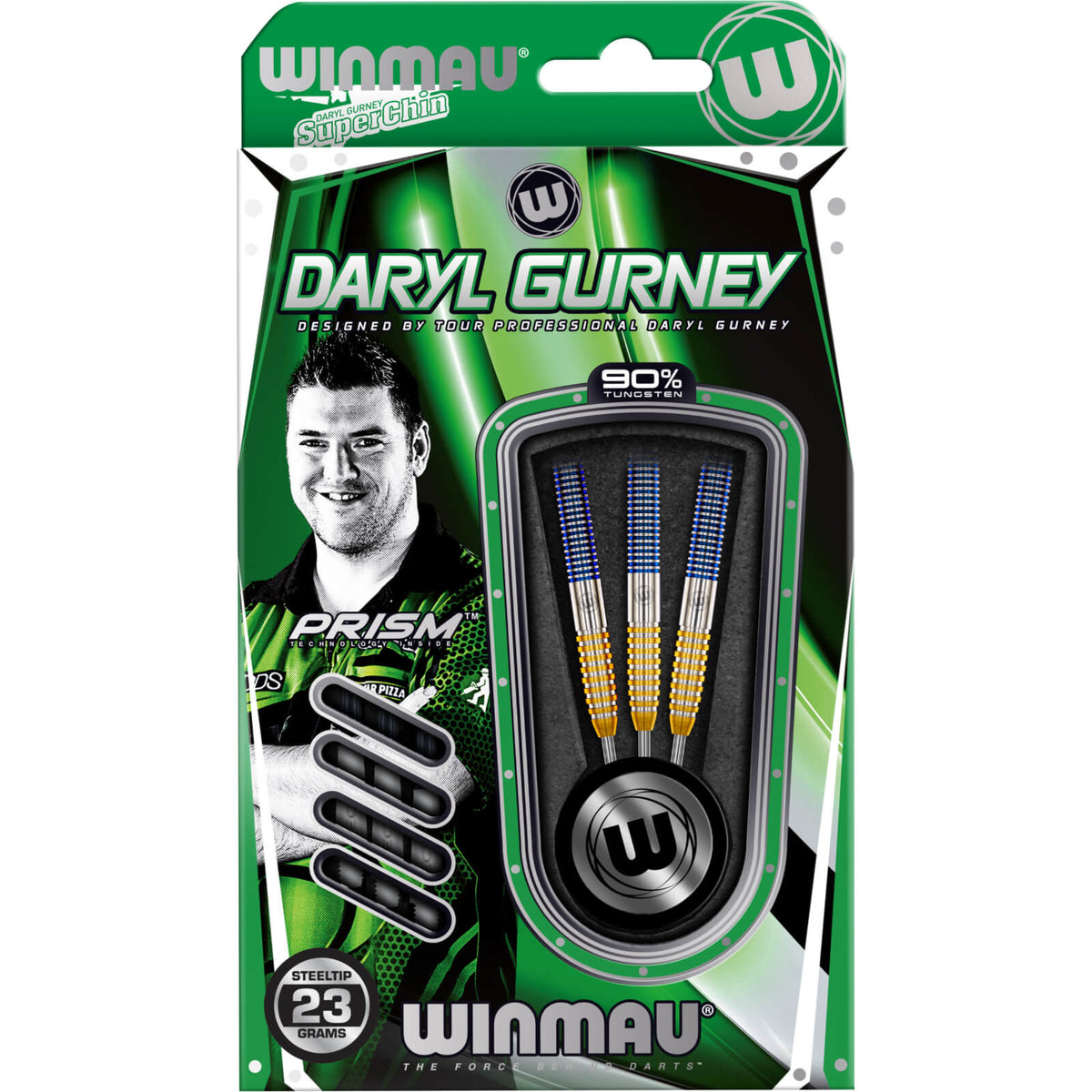 Darts - Winmau - Daryl Gurney SC 1.0 Darts - Steel Tip - 90% Tungsten - 23g