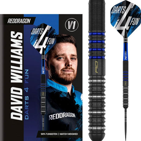 Red Dragon - David Williams V1 Darts - 90% Tungsten - 23g -