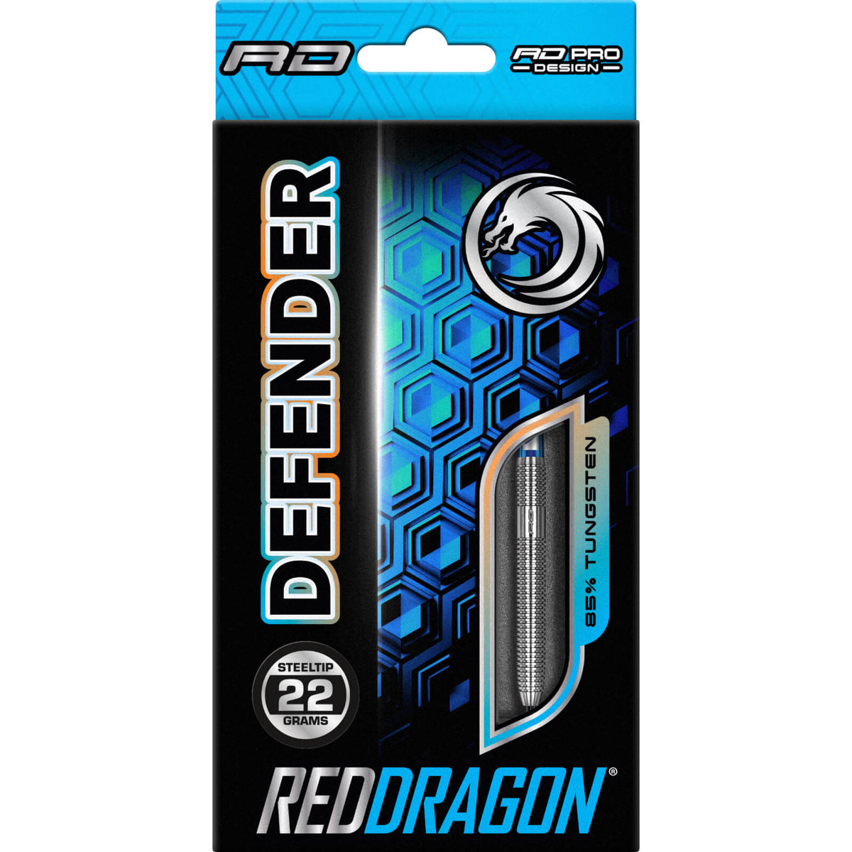 Darts - Red Dragon - Defender Darts - Steel Tip - 85% Tungsten - 22g 24g