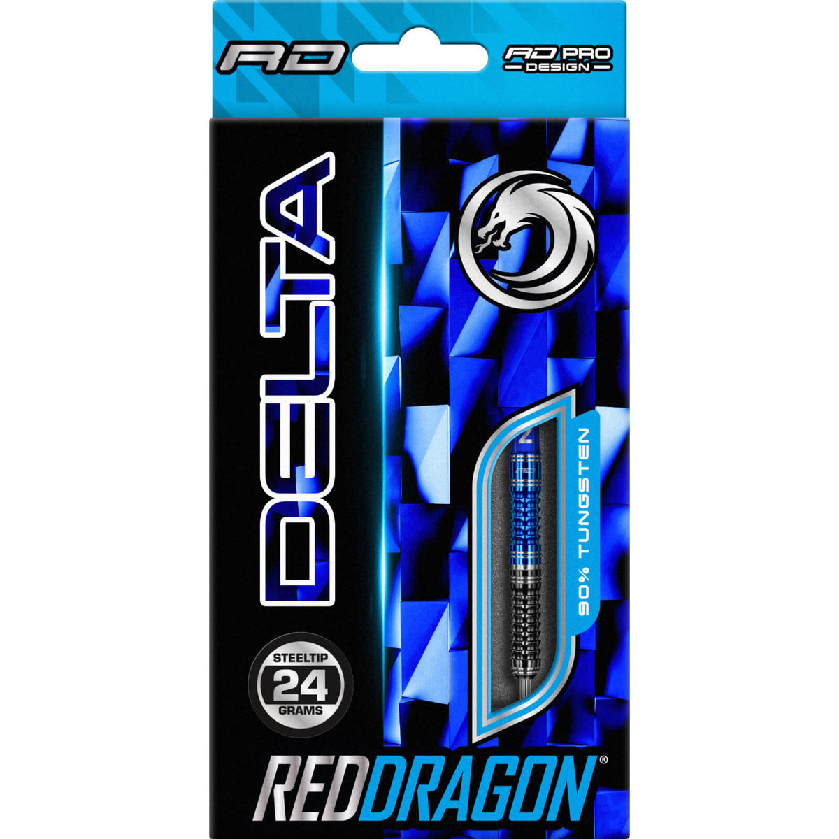Darts - Red Dragon - Delta 1 Darts - Steel Tip - 90% Tungsten - 22g 24g 26g
