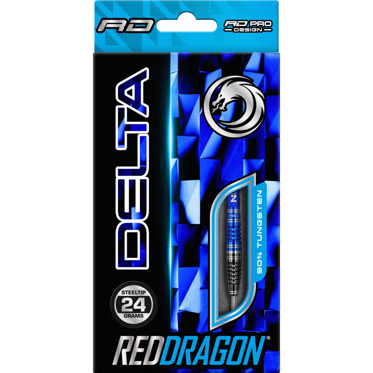 Darts - Red Dragon - Delta 2 Darts - Steel Tip - 90% Tungsten - 24g 26g