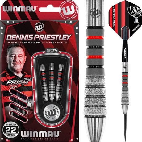 Winmau - Dennis Priestley Diamond 3-Zero Darts - 90% Tungsten - 19g 22g 24g -
