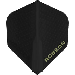 Robson - Plus Dimpled - Big Wing Dart Flights - Black