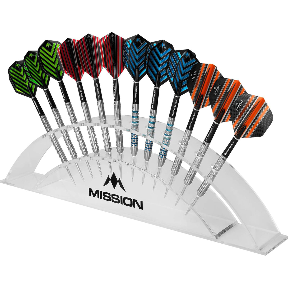 Mission - 12 Dart - Acrylic Display Stand - Clear