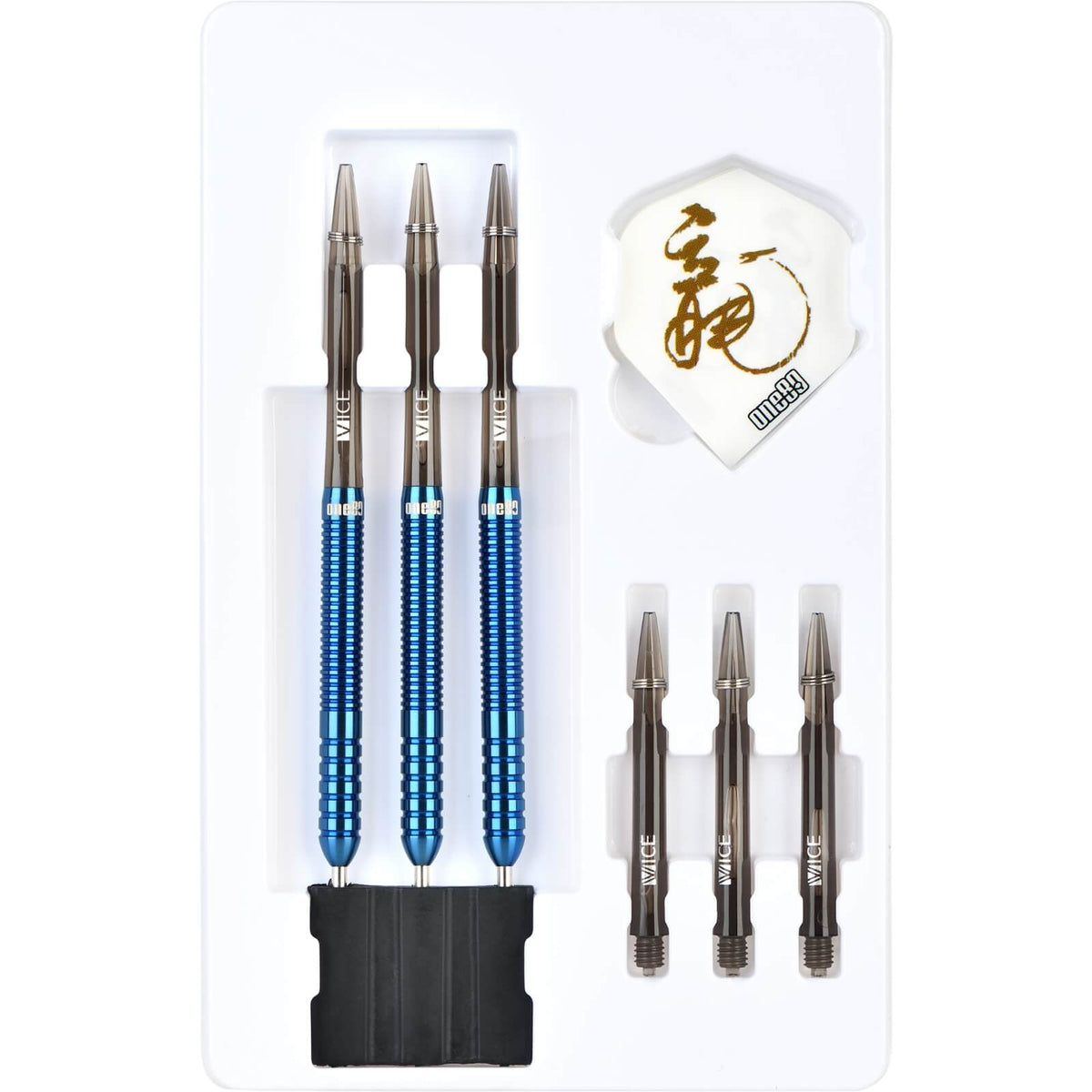 Darts - One80 - Ice Dragon Darts - Steel Tip - 90% Tungsten - 20g 22g 24g 26g 