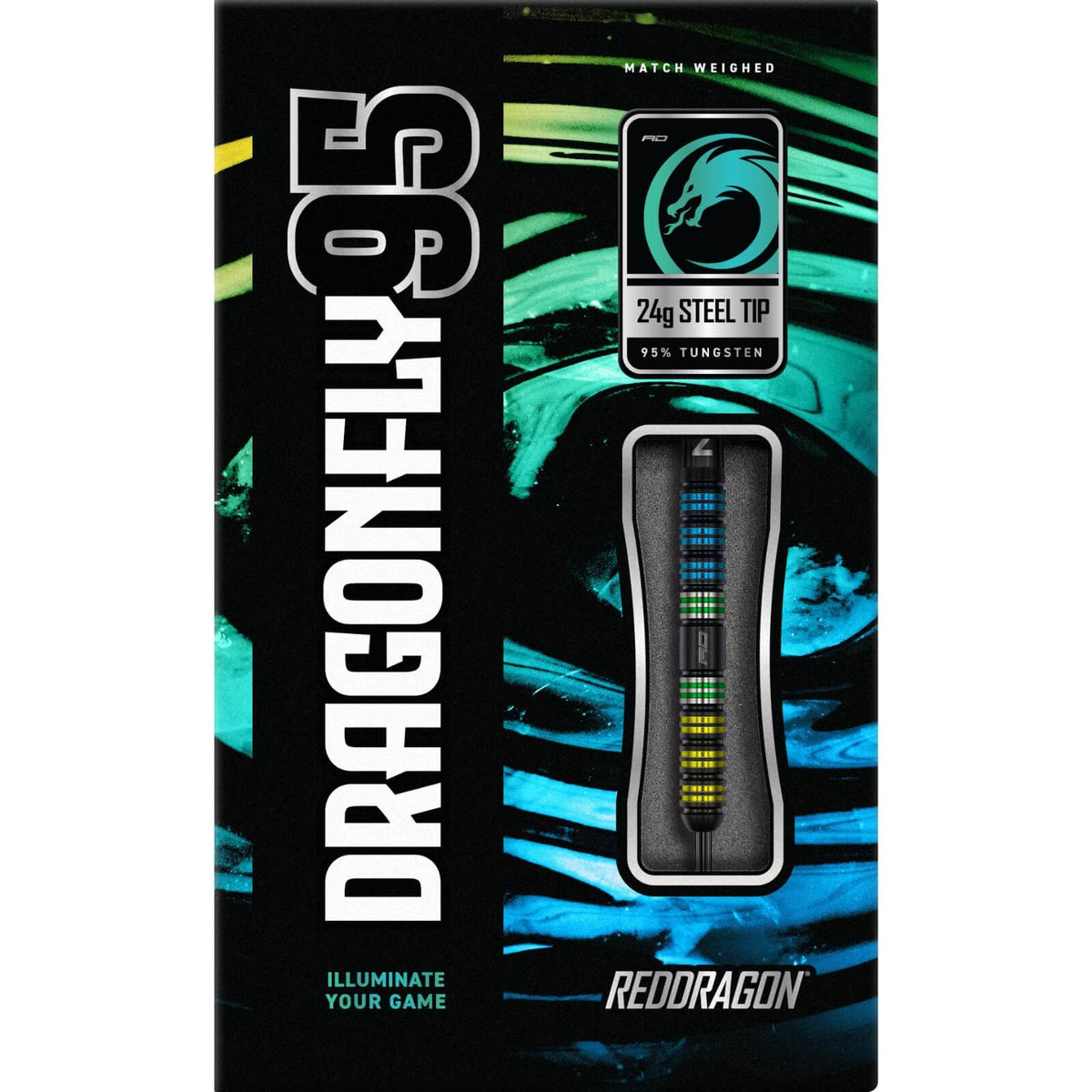 Darts - Red Dragon - Dragonfly 95 Darts - Steel Tip - 95% Tungsten - 22g 24g 26g