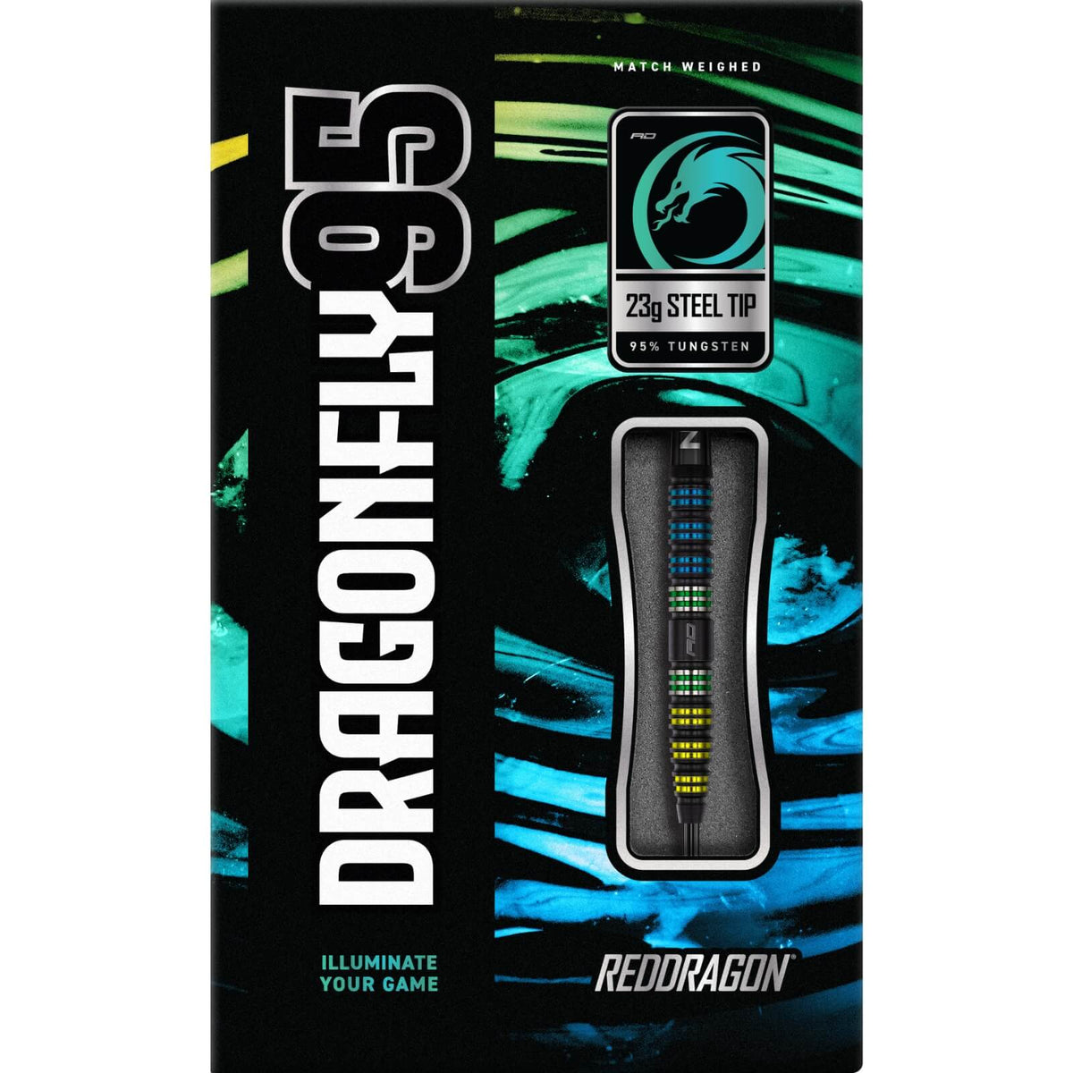 Darts - Red Dragon - Dragonfly 95 Darts - Steel Tip - 95% Tungsten - 23g 25g