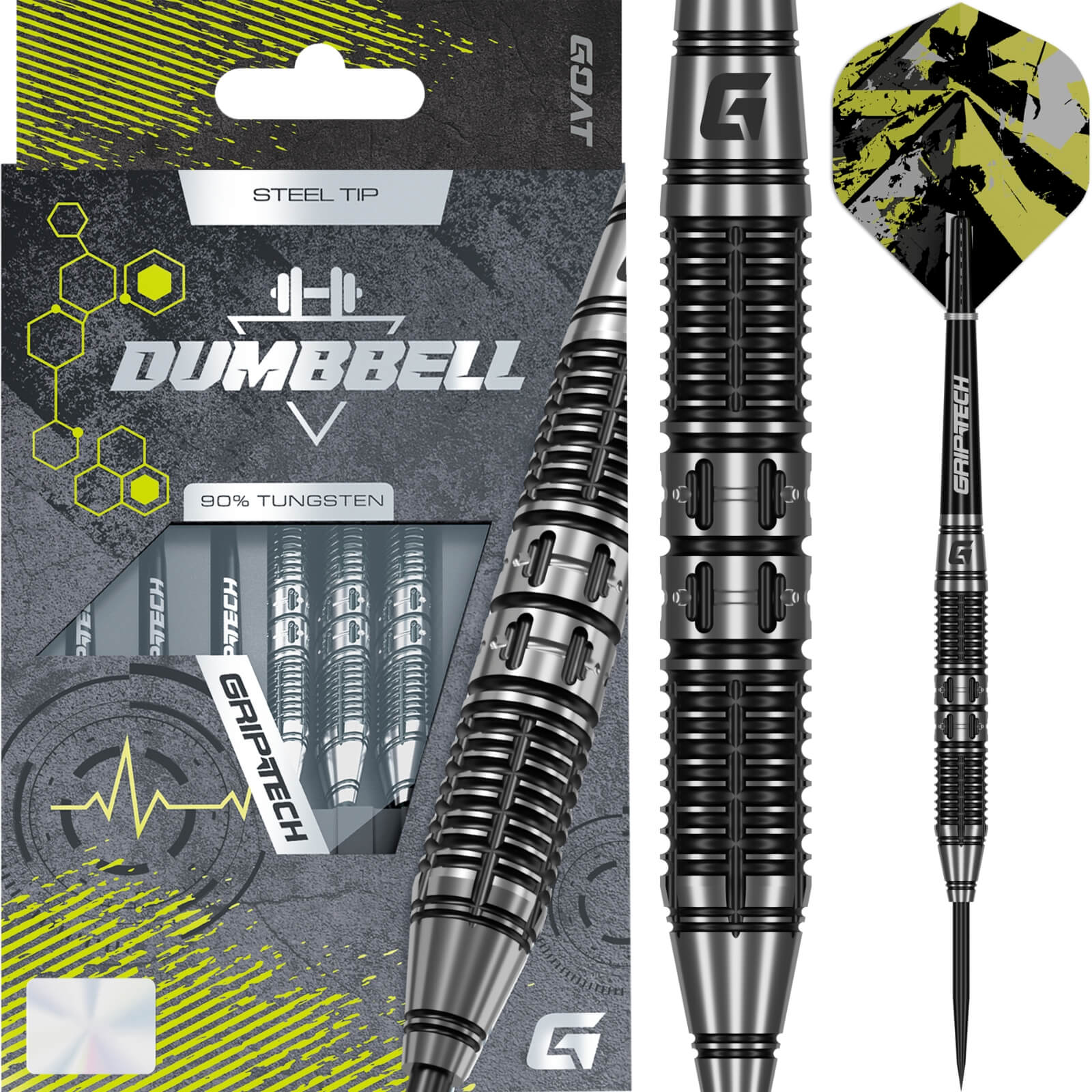 GOAT - Dumbbell Darts - 90% Tungsten - 26g 28g 30g 32g -