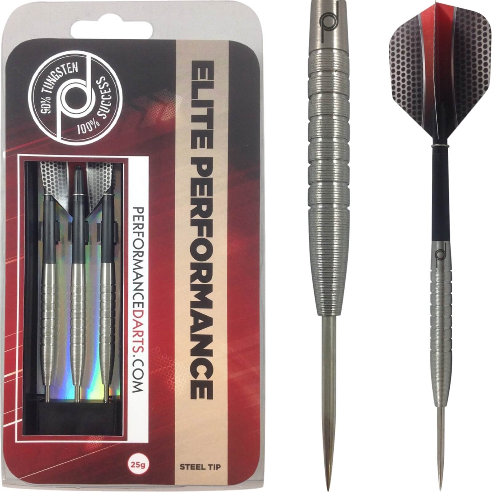 Darts - Performance Darts - Elite - Steel Tip - 90% Tungsten - 23g 25g 