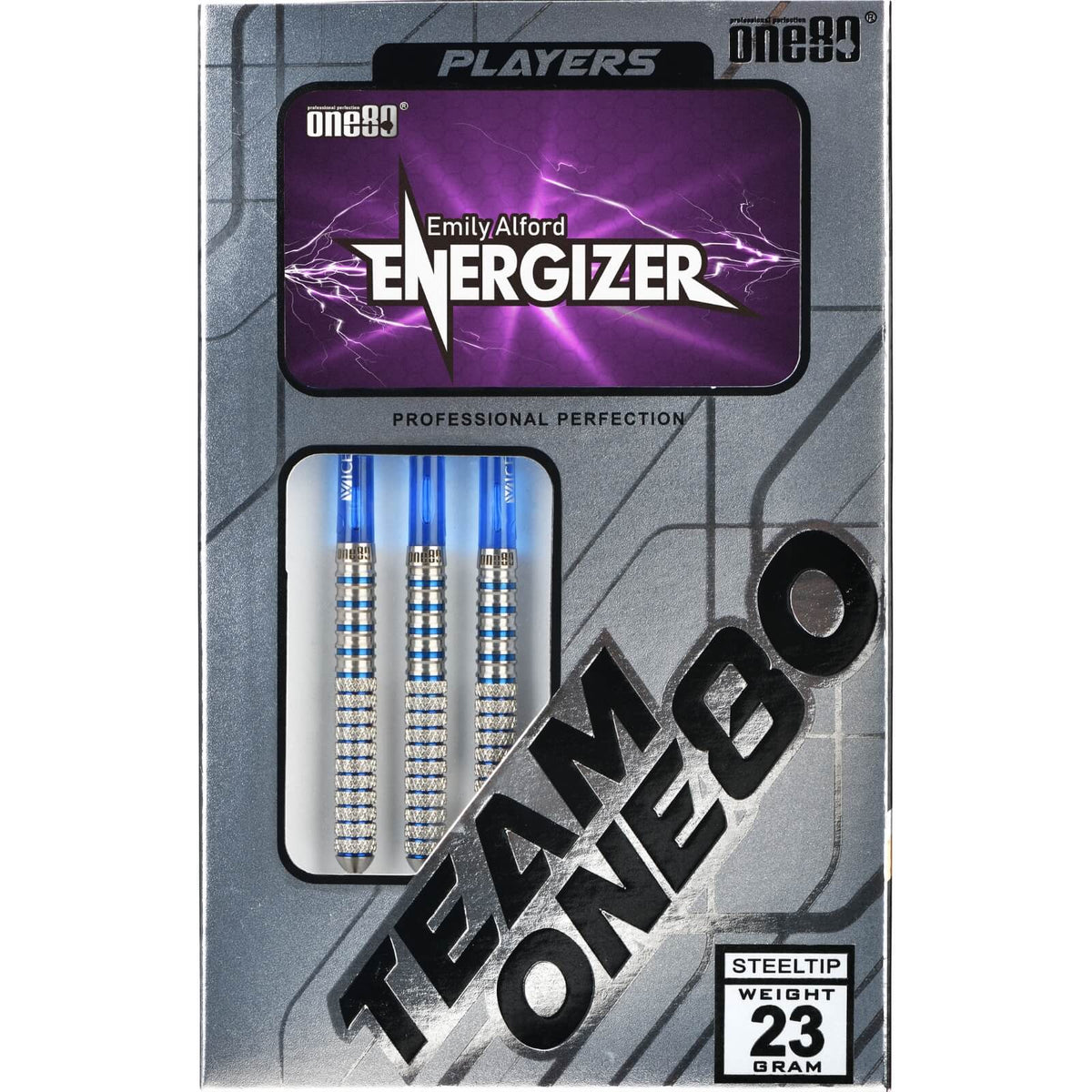 Darts - One80 - Emily Alford Darts - Steel Tip - 90% Tungsten - 23g 