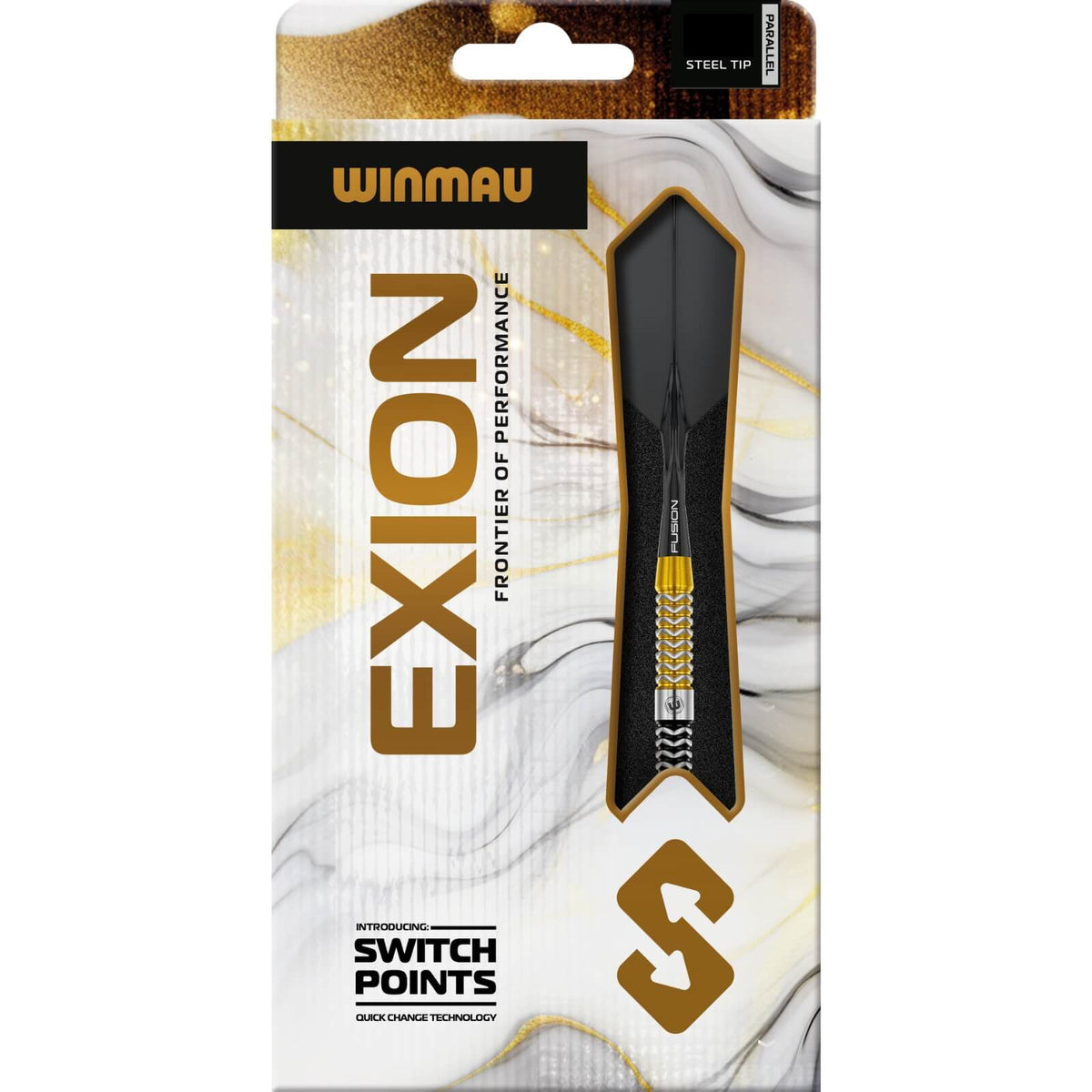 Darts - Winmau - Exion Parallel Darts - Switch Points - Steel Tip - 90% Tungsten - 22g 23g 24g