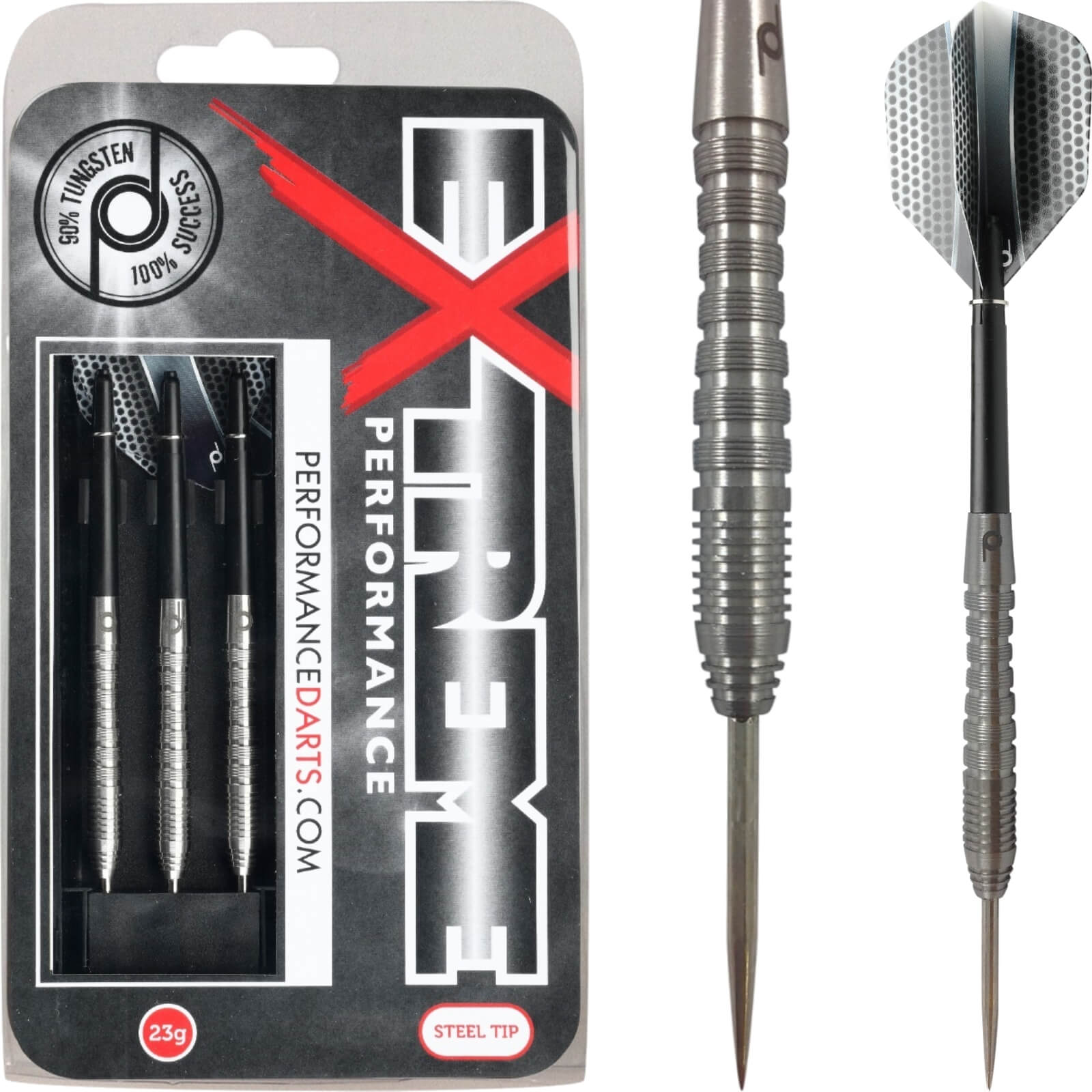 Darts - Performance Darts - Extreme - Steel Tip - 90% Tungsten - 23g 25g 