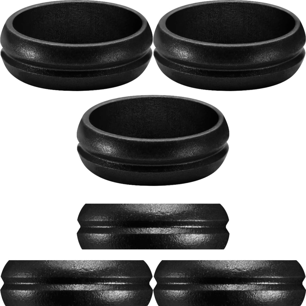 Mission - F-Lock Anodised Aluminium Rings - Flight Lock - Black