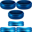 Mission - F-Lock Anodised Aluminium Rings - Flight Lock - Blue