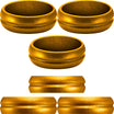 Mission - F-Lock Anodised Aluminium Rings - Flight Lock - Gold