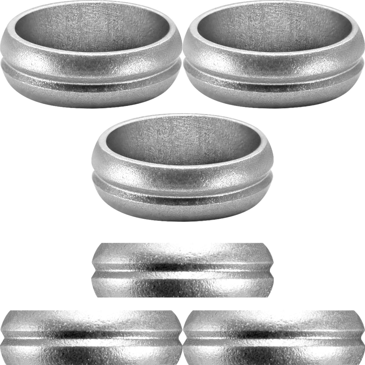 Mission - F-Lock Anodised Aluminium Rings - Flight Lock - Silver