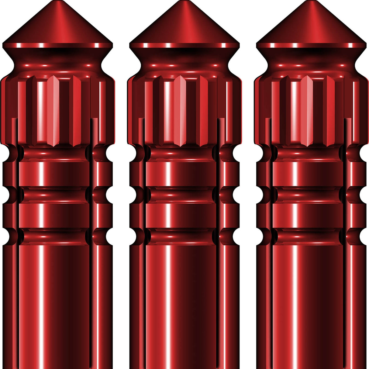 Mission - F-Protect Anodised Alloy Flight Protectors - Red