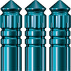 Mission - F-Protect Anodised Alloy Flight Protectors - Aqua