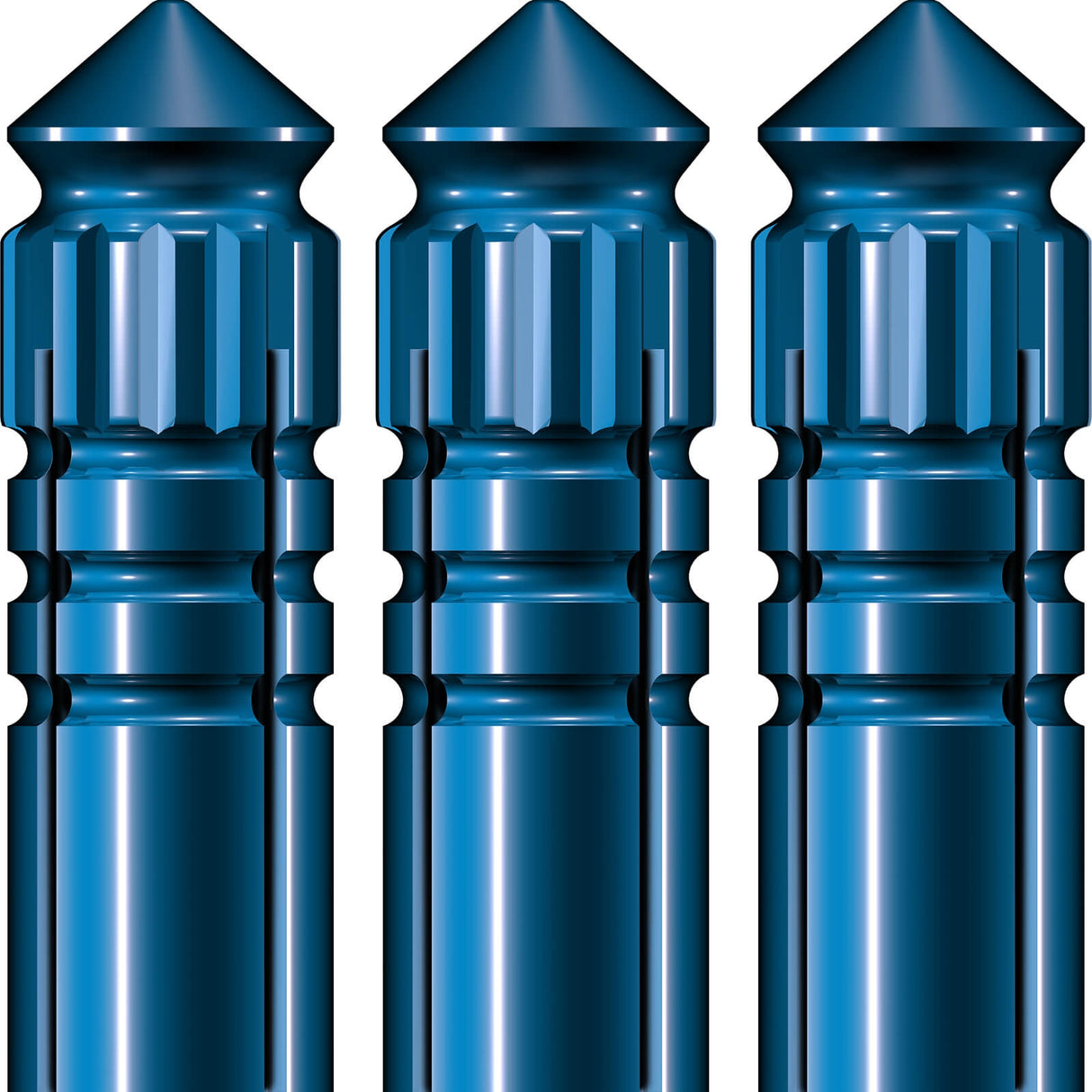 Mission - F-Protect Anodised Alloy Flight Protectors - Blue