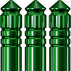 Mission - F-Protect Anodised Alloy Flight Protectors - Green