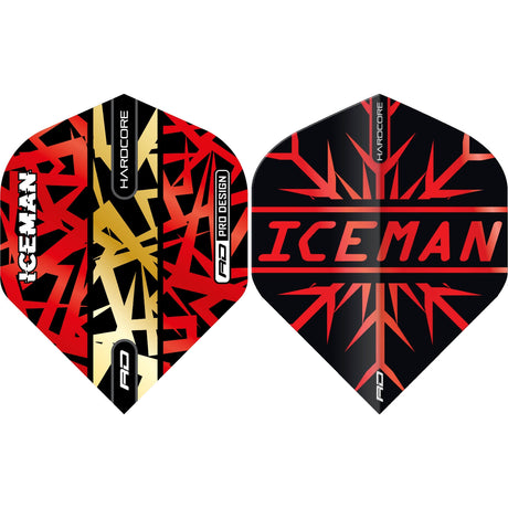 Red Dragon - Gerwyn Price Red Hardcore - Big Wing Dart Flights -