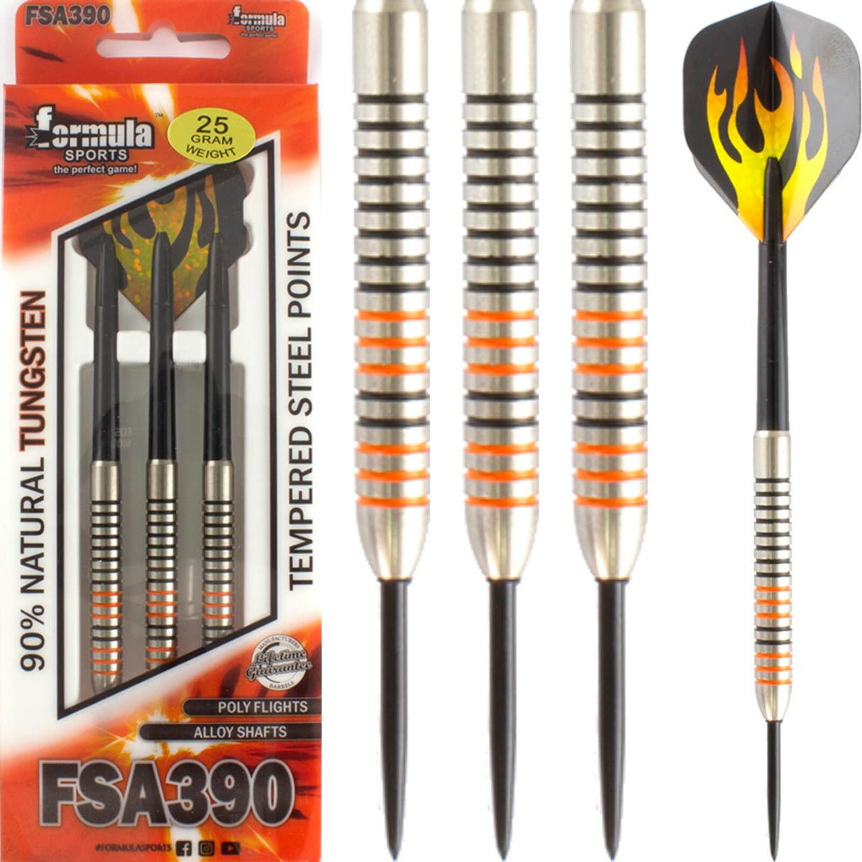 Formula Sports - FSA390 Darts - 90% Tungsten - 25g -