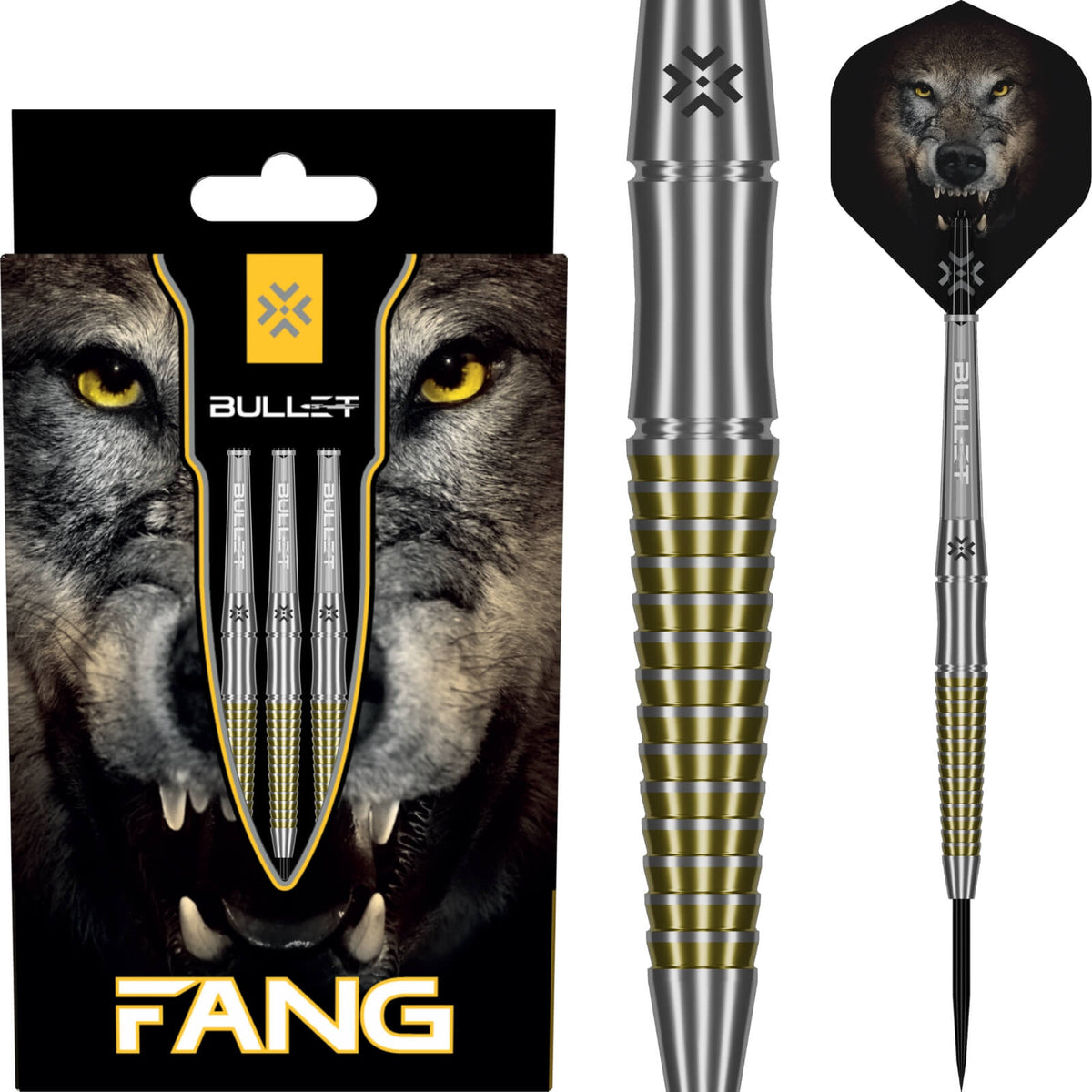 Bullet - Fang Darts - Steel Tip - 90% Tungsten - 22g 23g 24g