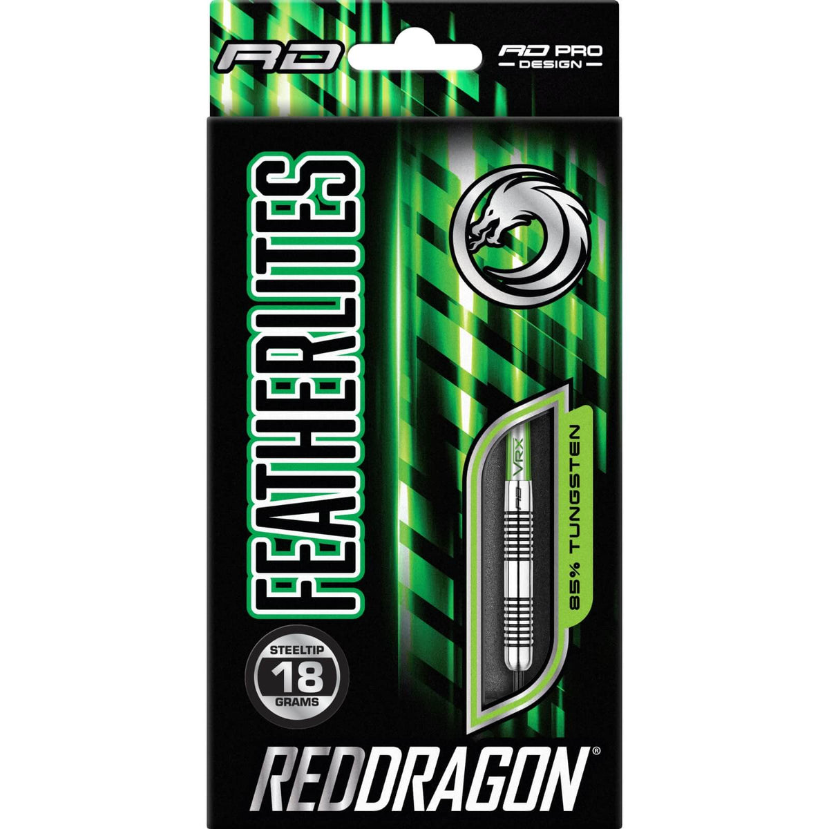 Darts - Red Dragon - Featherlite 7 Darts - Steel Tip - 85% Tungsten - 18g 