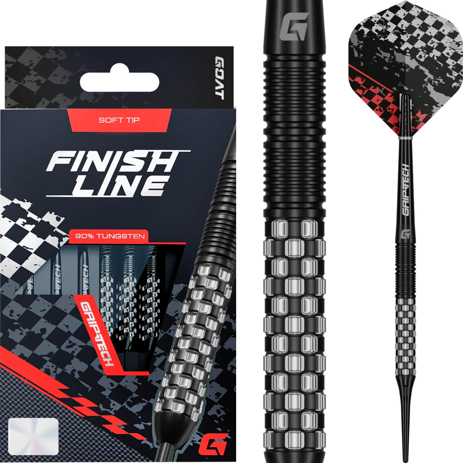 GOAT - Finish Line Soft Tip Darts - 90% Tungsten - 20g -